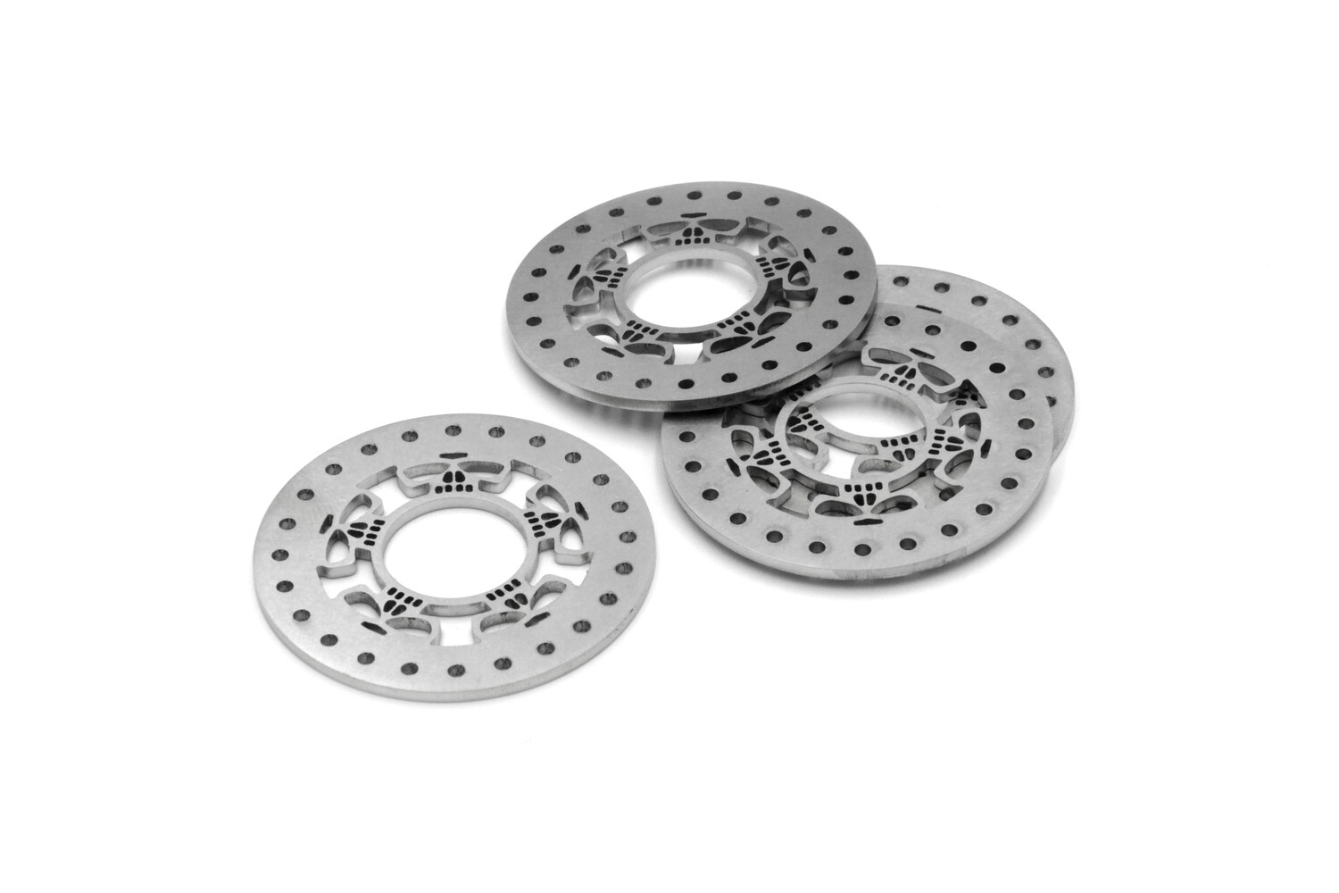 Metal Skull Beadlock Rings 1.9 (4) Stainless steel Vanquish Compatibile 24