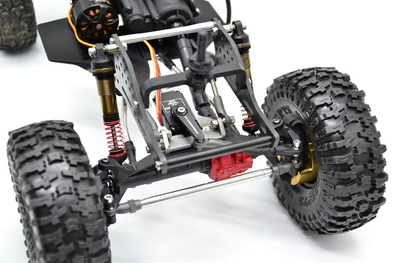 Axial AR45 Portal Servo on axle mount 4 link SOA