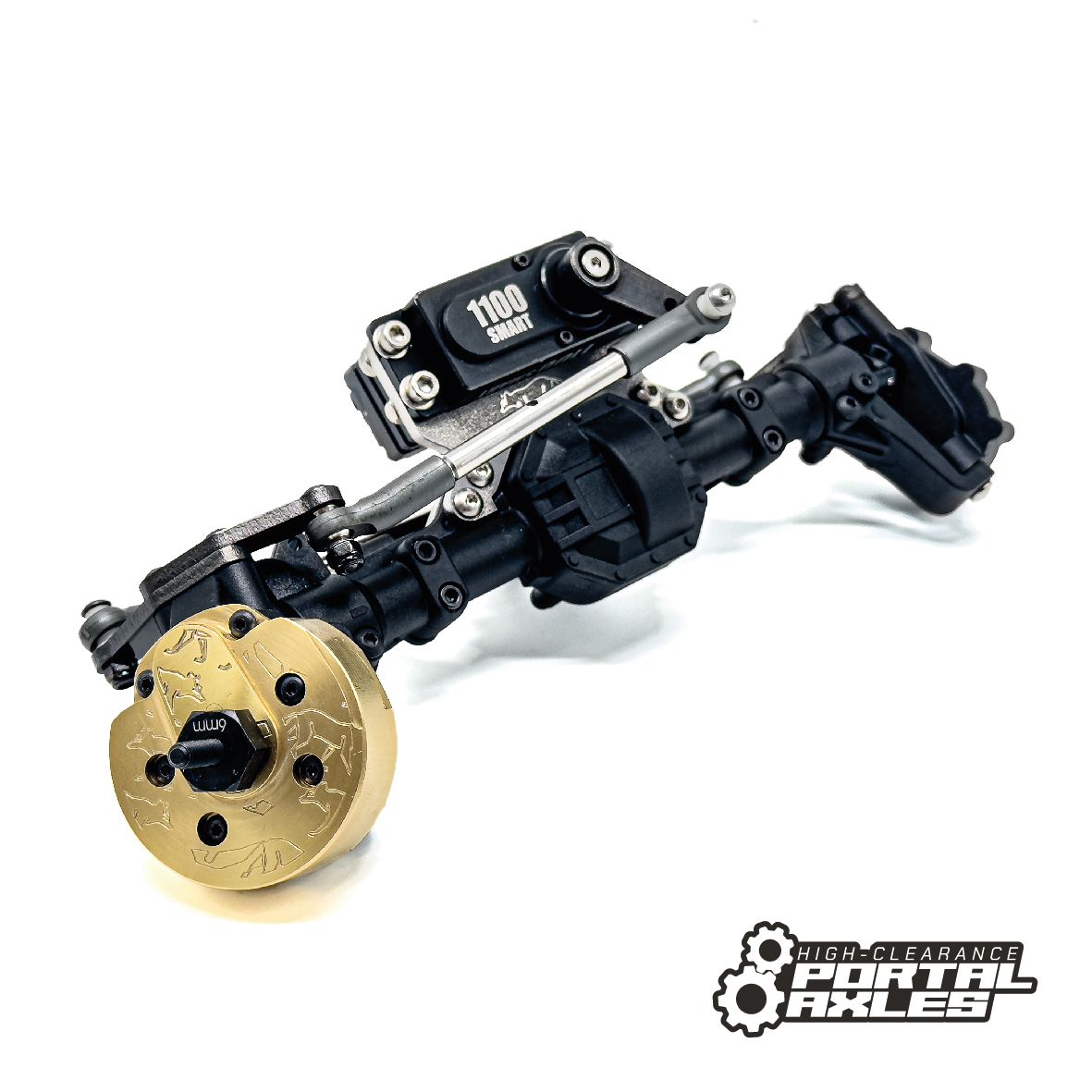Element RC Enduro Brass Portal Axles Steering knuckles cover weights