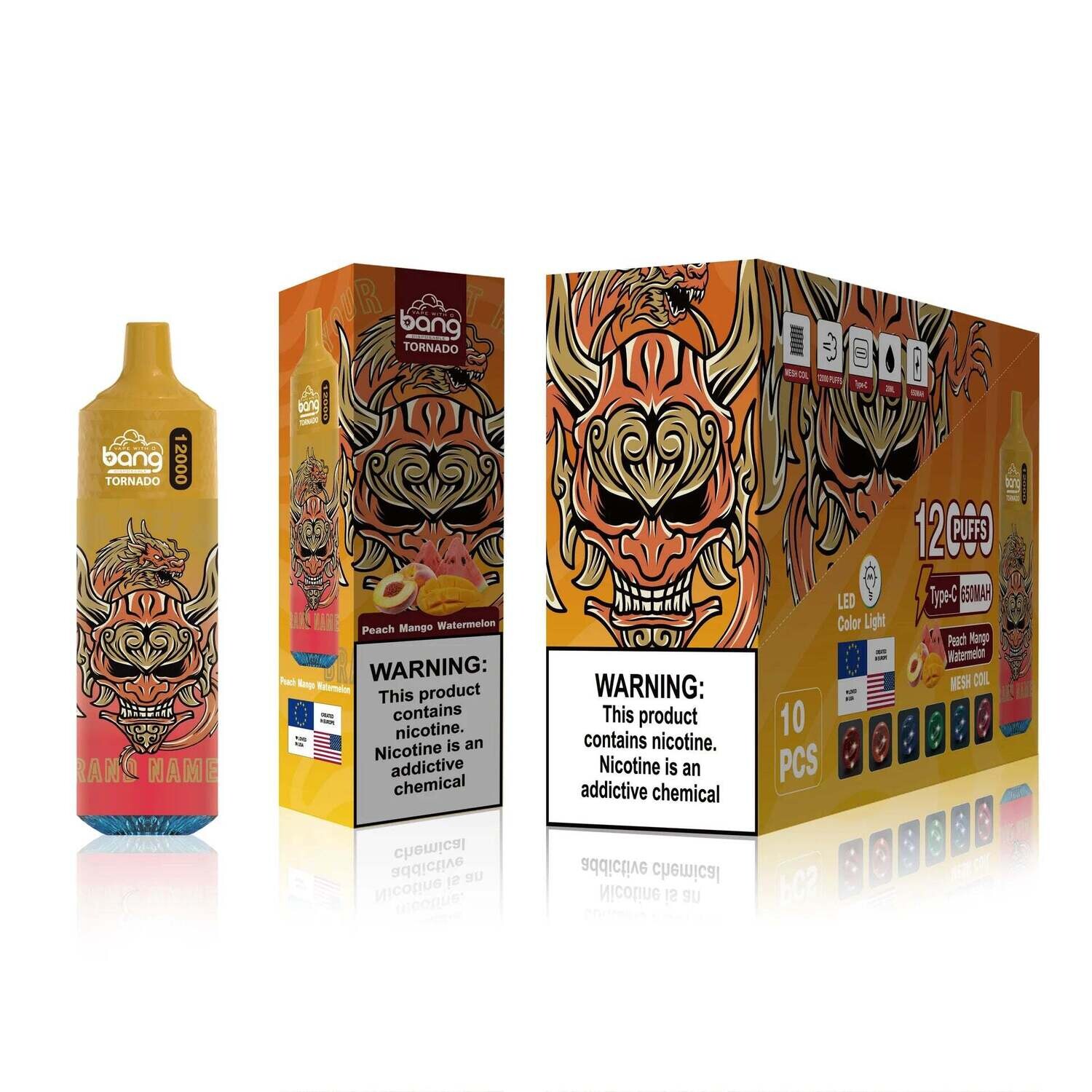 Peach Mango Watermelon |  Bang Digital 12000