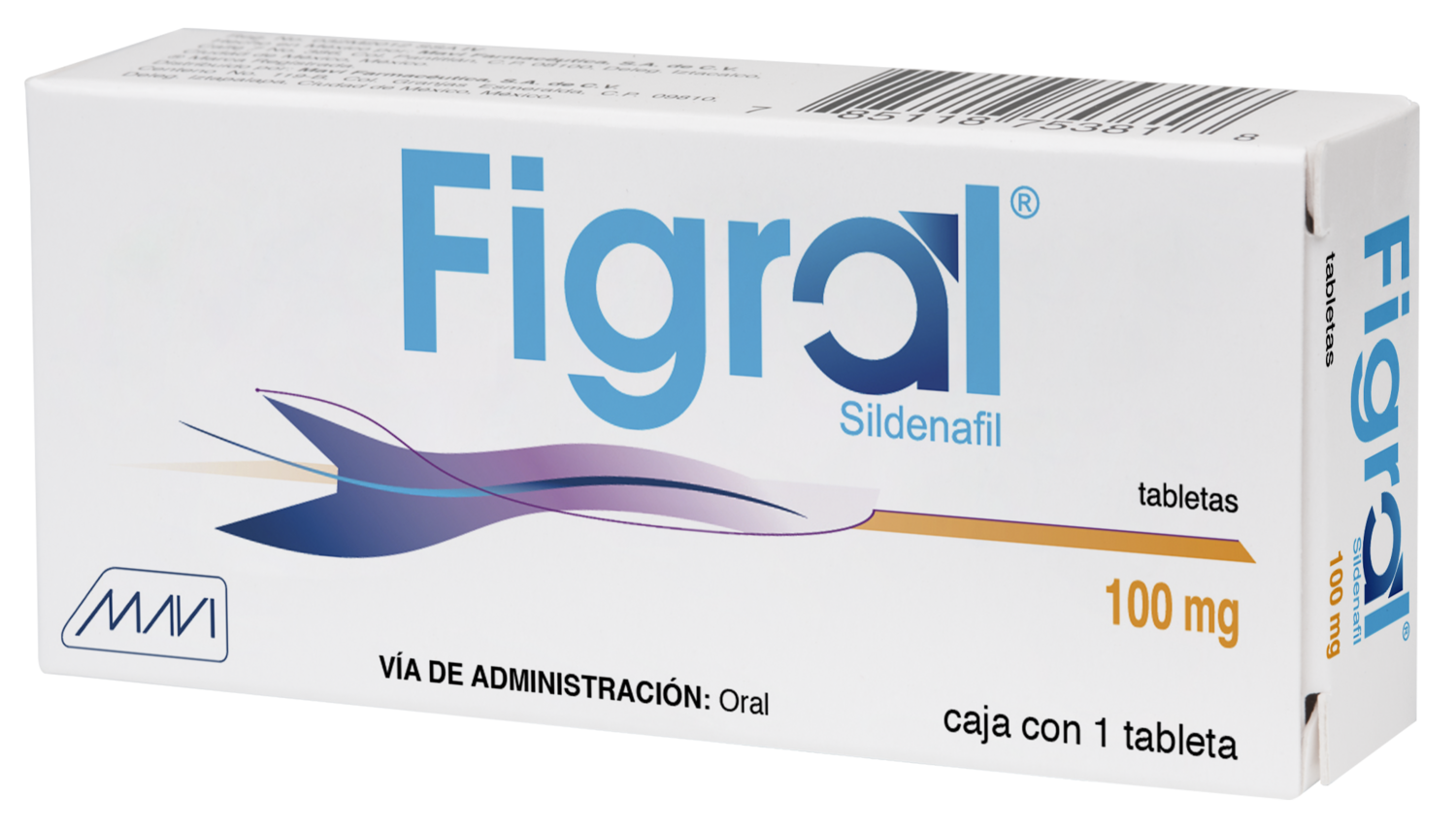 バイアグラジェネリック勃起薬 Figral フィグラル 100mg