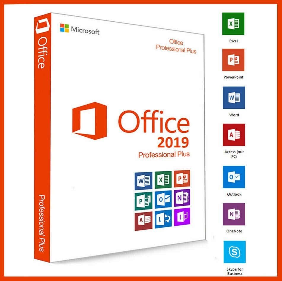Microsoft Office 2019 Professional Plus 32/64Bit Genuine ONLINE Key