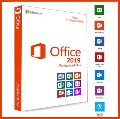 Microsoft Office 2019 Professional Plus 32/64Bit Genuine ONLINE Key