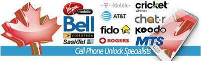 All Canadian network unlock(telus,voodoo,bell,etc.)
