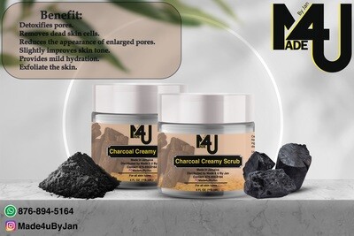 Charcoal Creamy Scrub (Face)