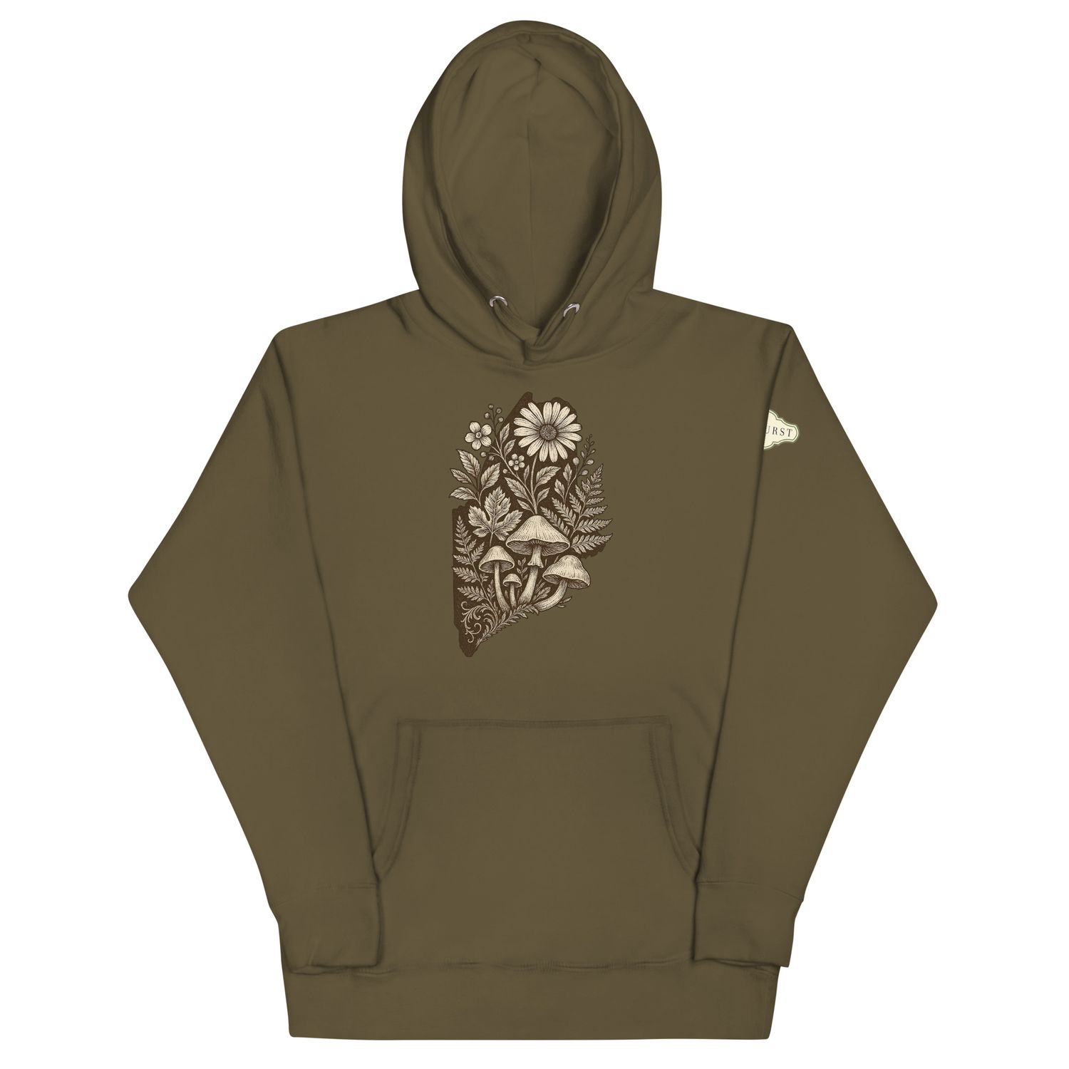 Maine State Hoodie Front Logo