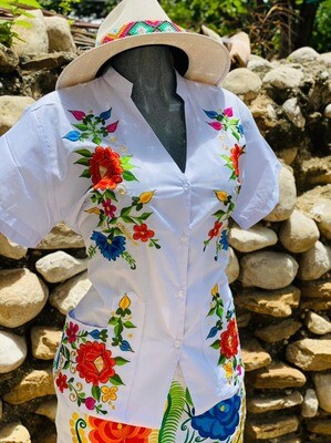 Artisinal Mexican Blouse and Skirt Combo