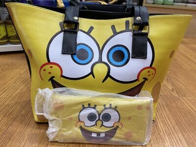 Spongebob Bag and Wallet