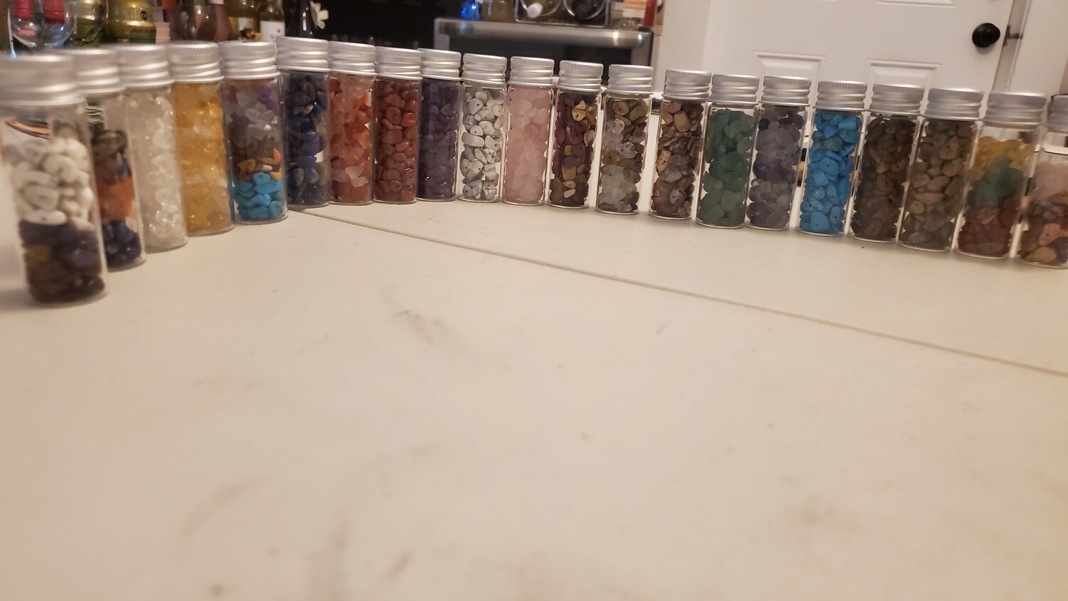 Gemstone Chip Jars