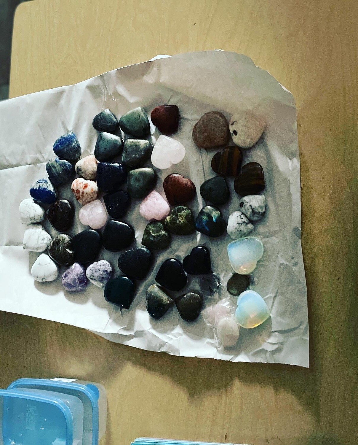 Rainbow Moonstone Heart