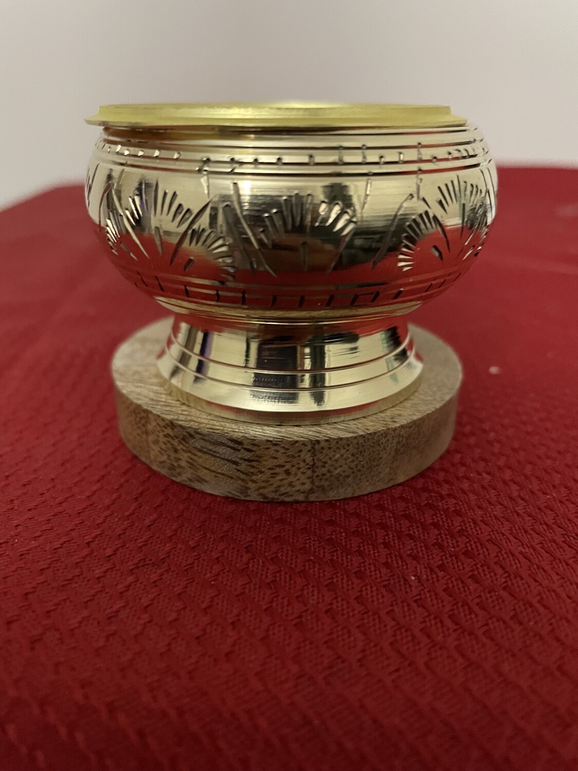 Gold Brass Charcoal Burner