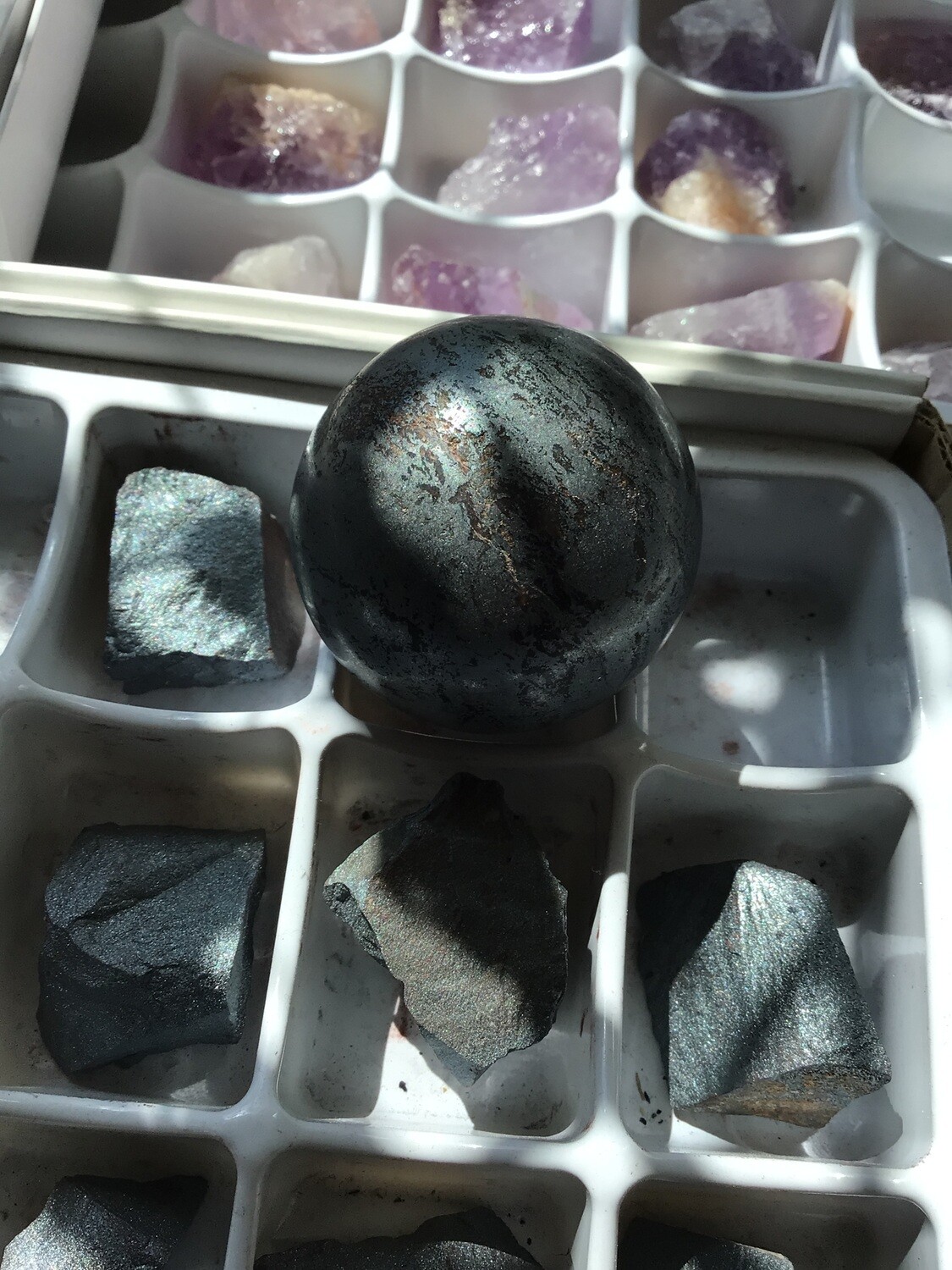 Hematite Sphere and Stand