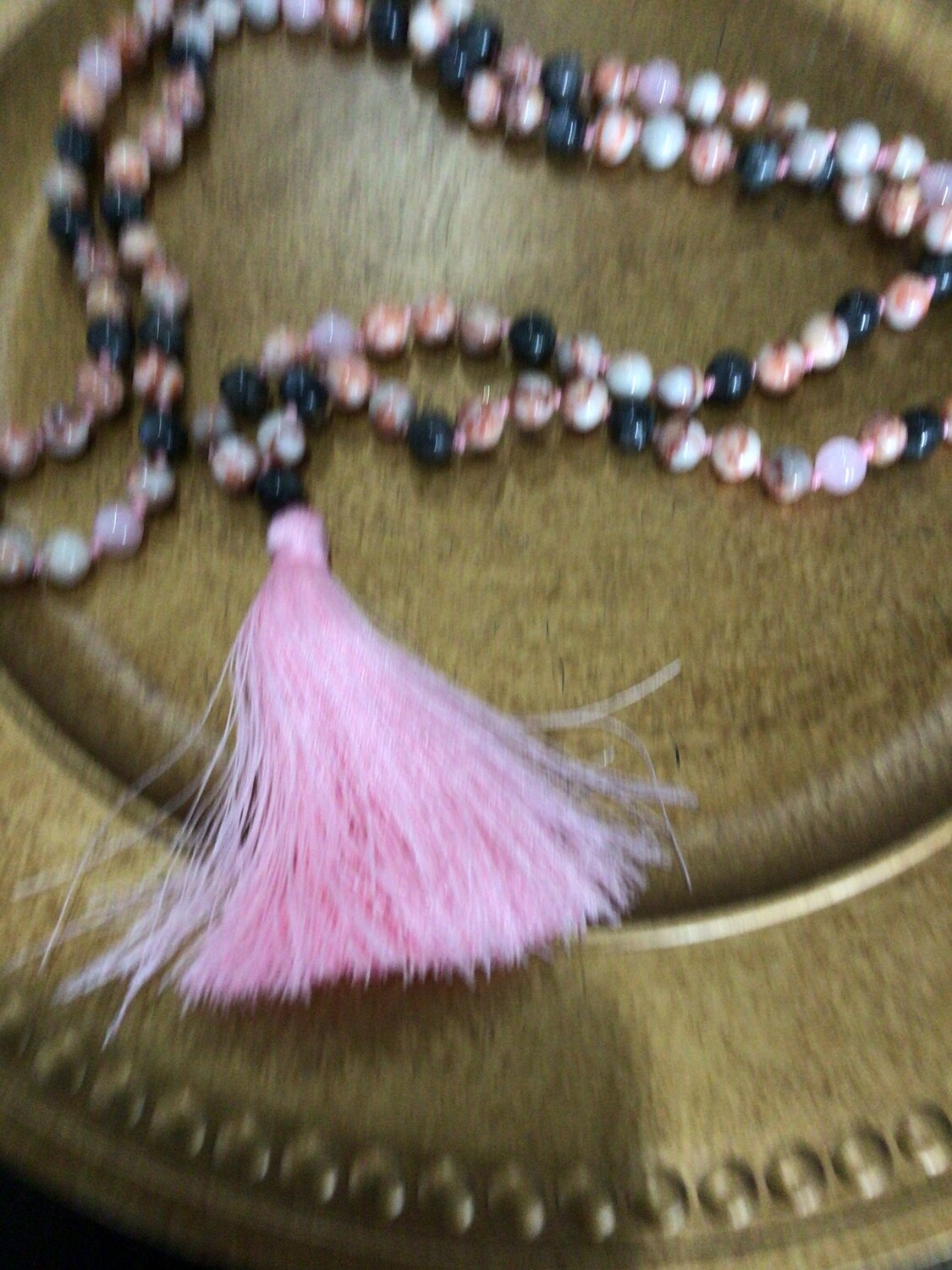 Bead Necklaces - Healing (Rose Quartz, Pink Zebra Pearl &Labradorite)