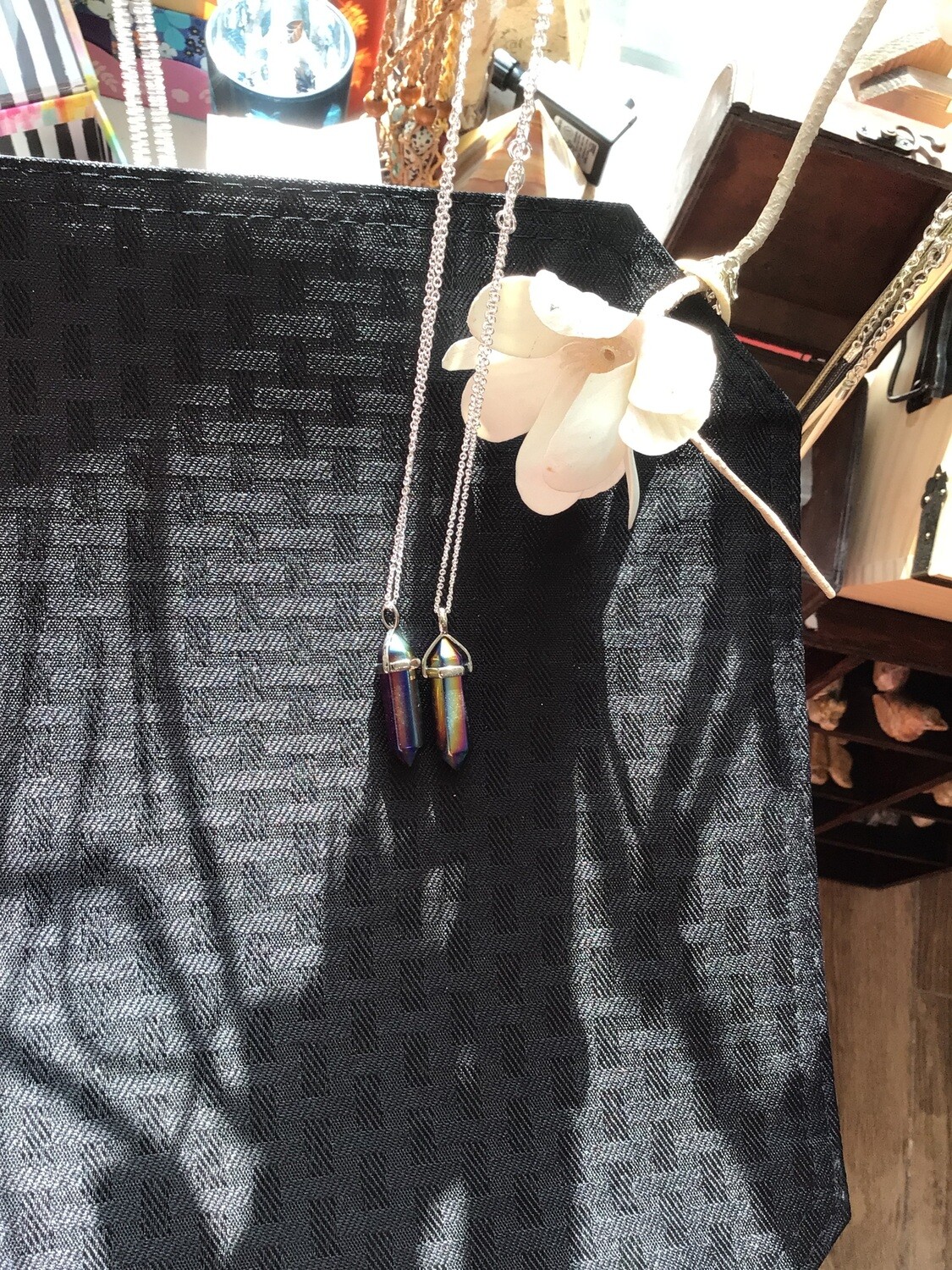 Peacock Ore Point Necklace