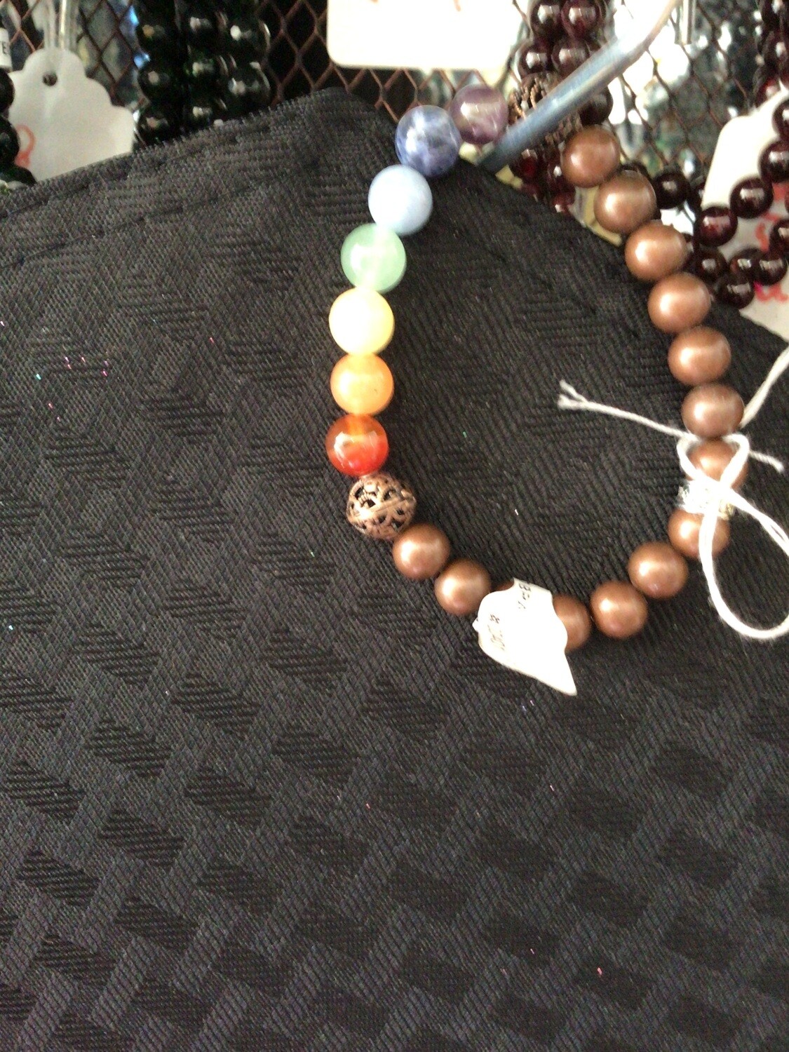 Chakra Bracelet w/Copper Beads