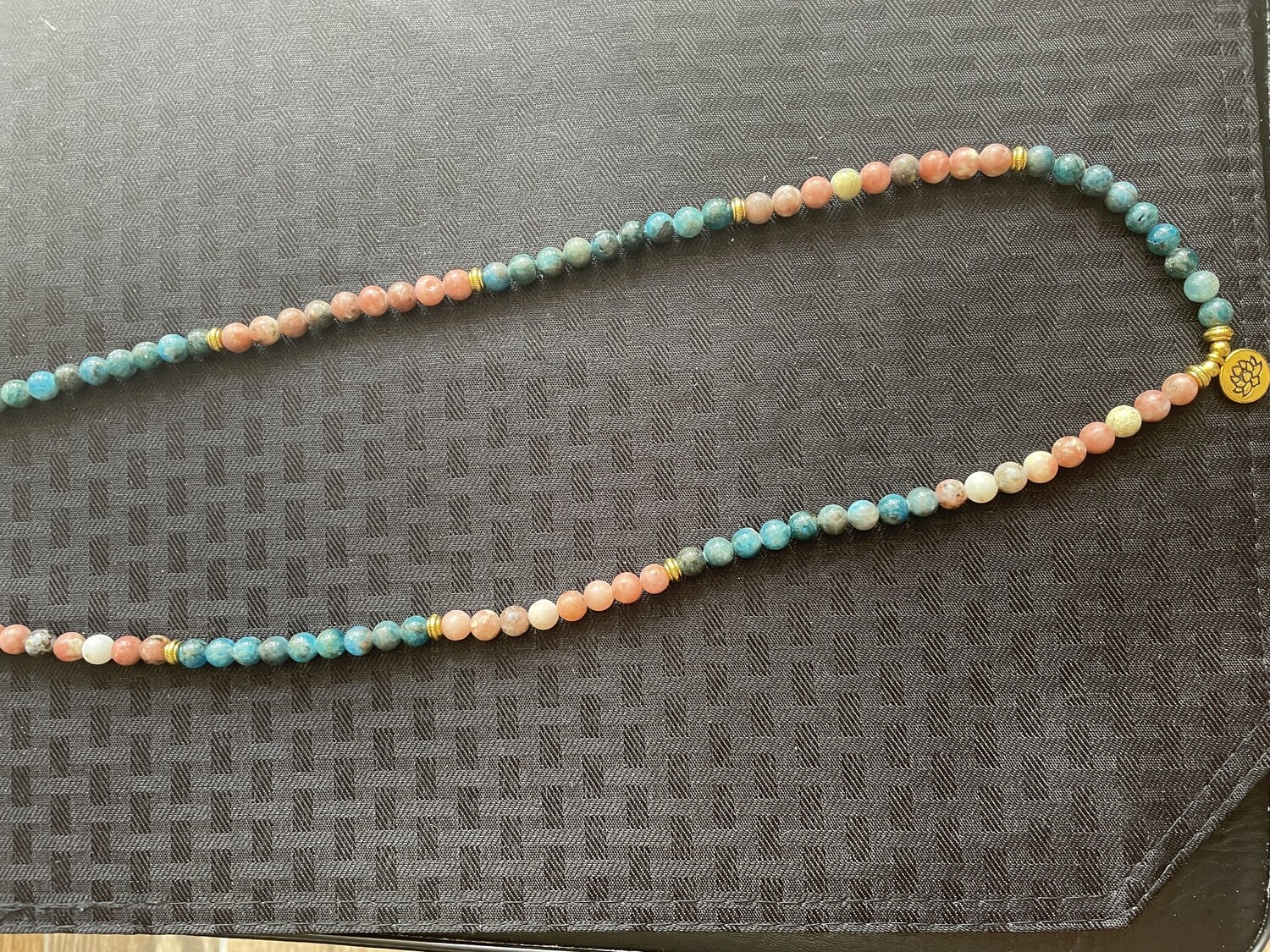 Bead Necklaces - Essence (Rhodonite & Blue Apatite)