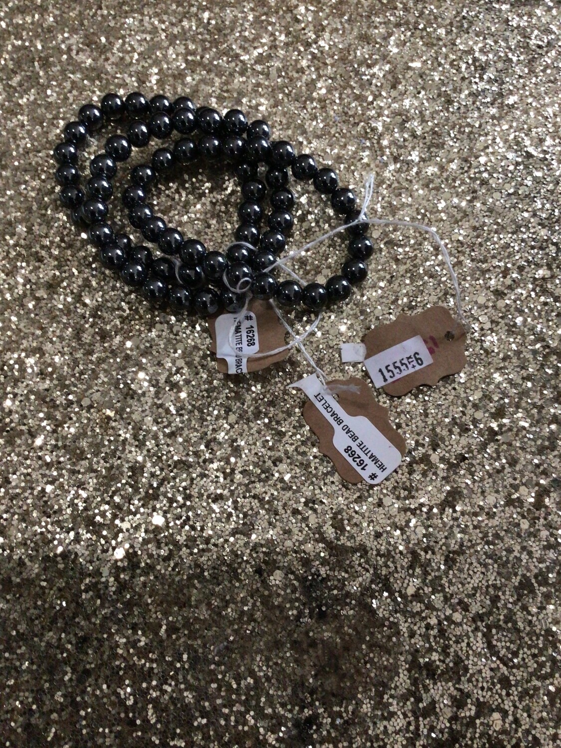 Hematite Bead Bracelet 