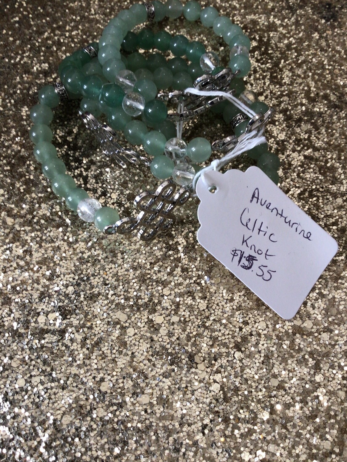 Aventurine Quartz Celtic Bracelet