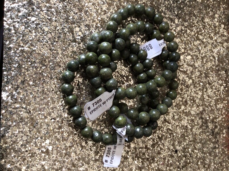 Epidote Pyrite Bracelet