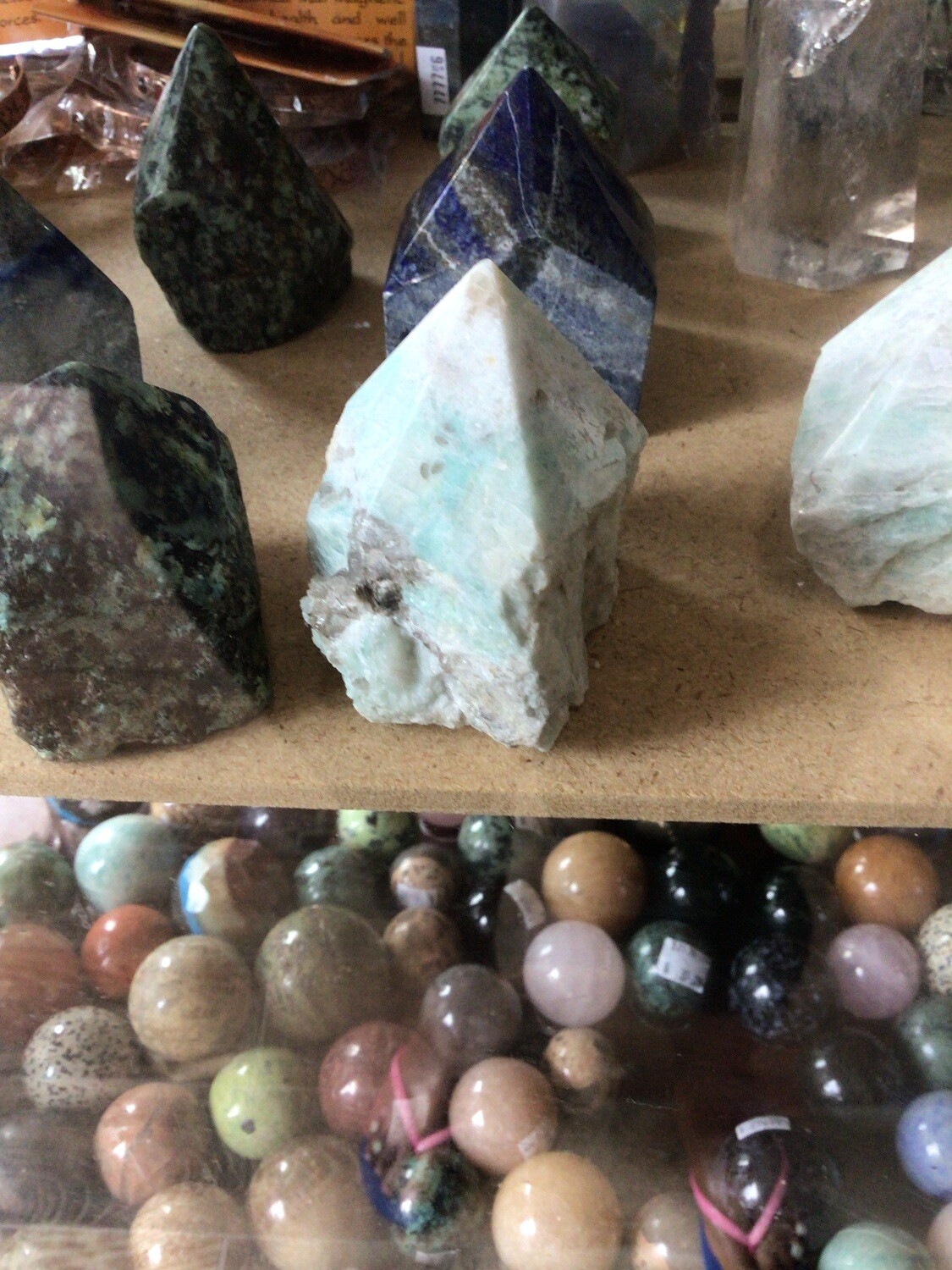Amazonite Point w/Polished Top
