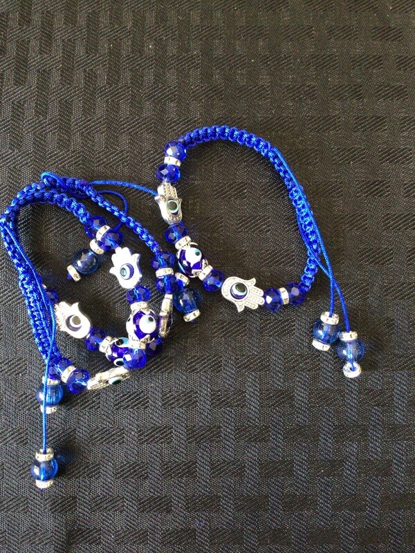 Evil Eye Bracelet - Blue Adjustable