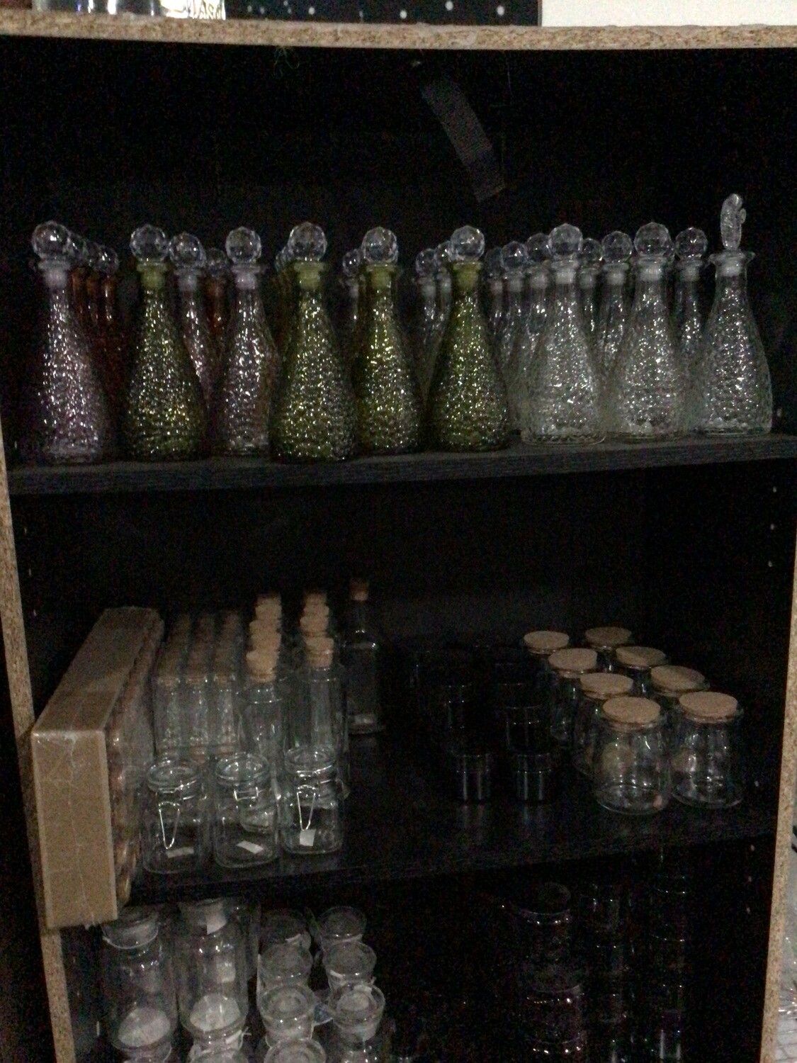 Colored Glass Jars