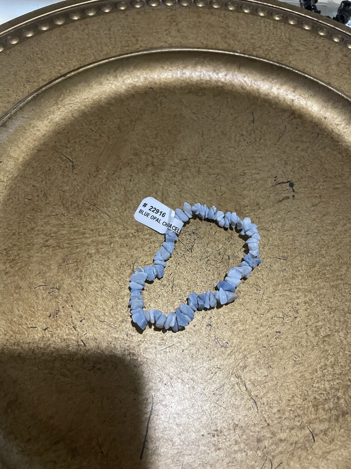 Blue Opal Chip Bracelet