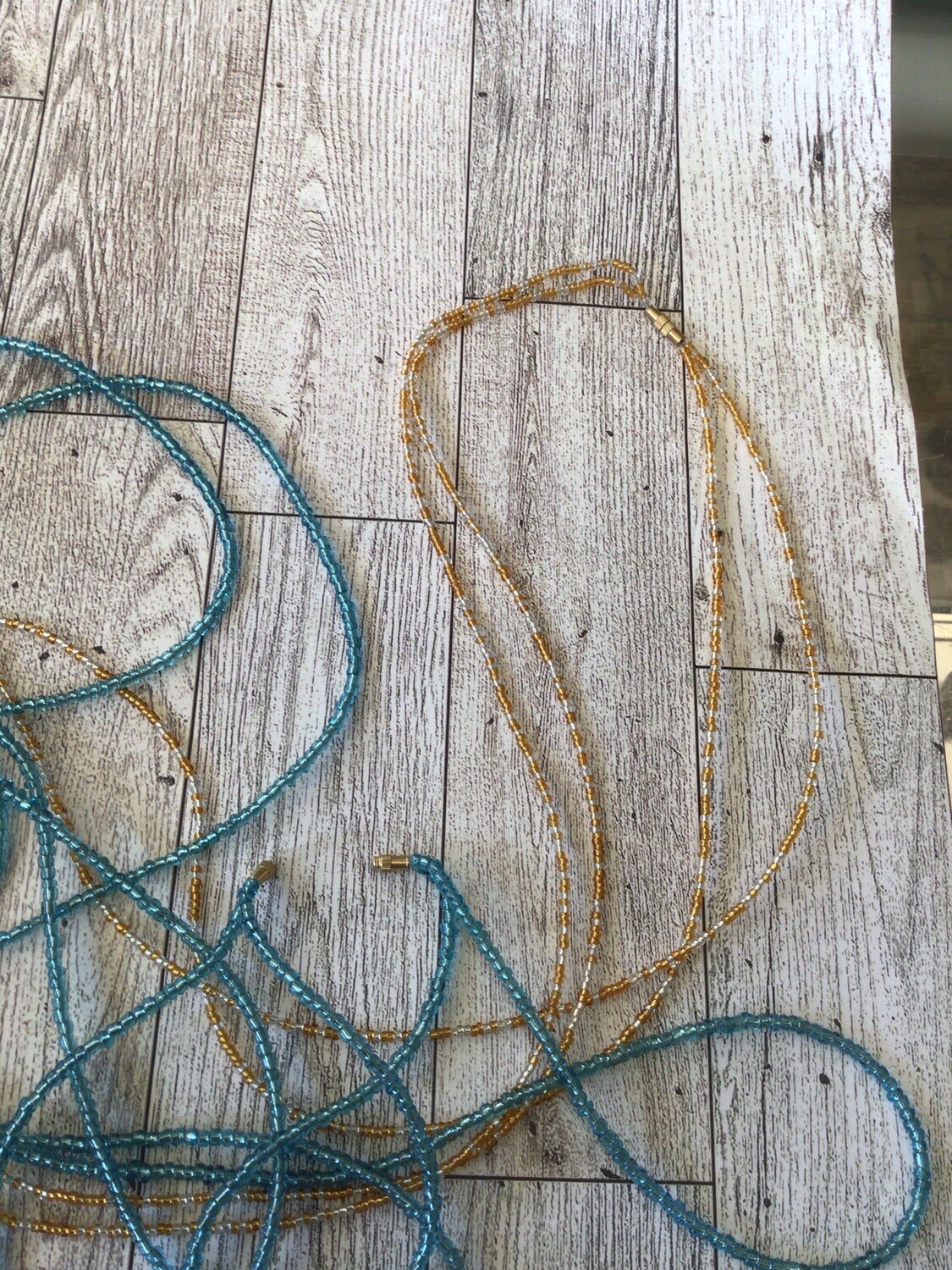Waist Beads Double strand  w/screw clasp