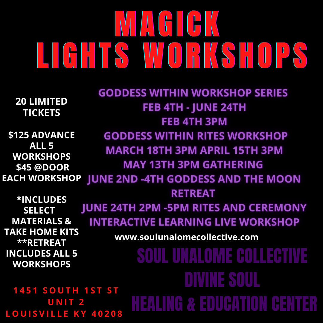 Magick Lights Workshop Full Schedule