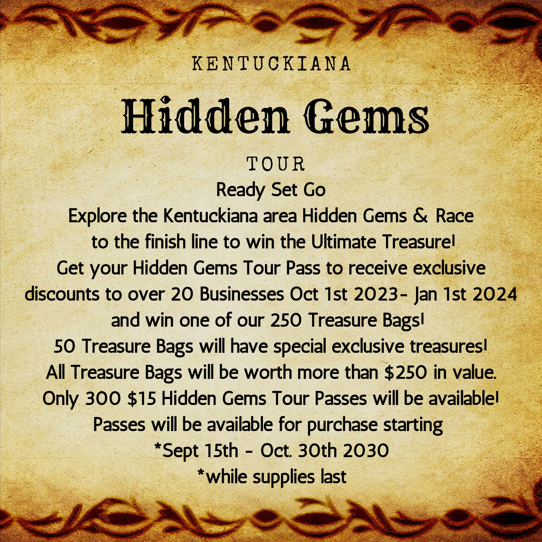 Kentuckiana Hidden Gems Tour Pass Kentuckiana Hidden Gems Tour Pass