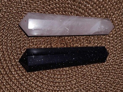 Blue Goldstone Double Terminated Polished Points