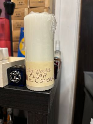 White Altar Candle Tall