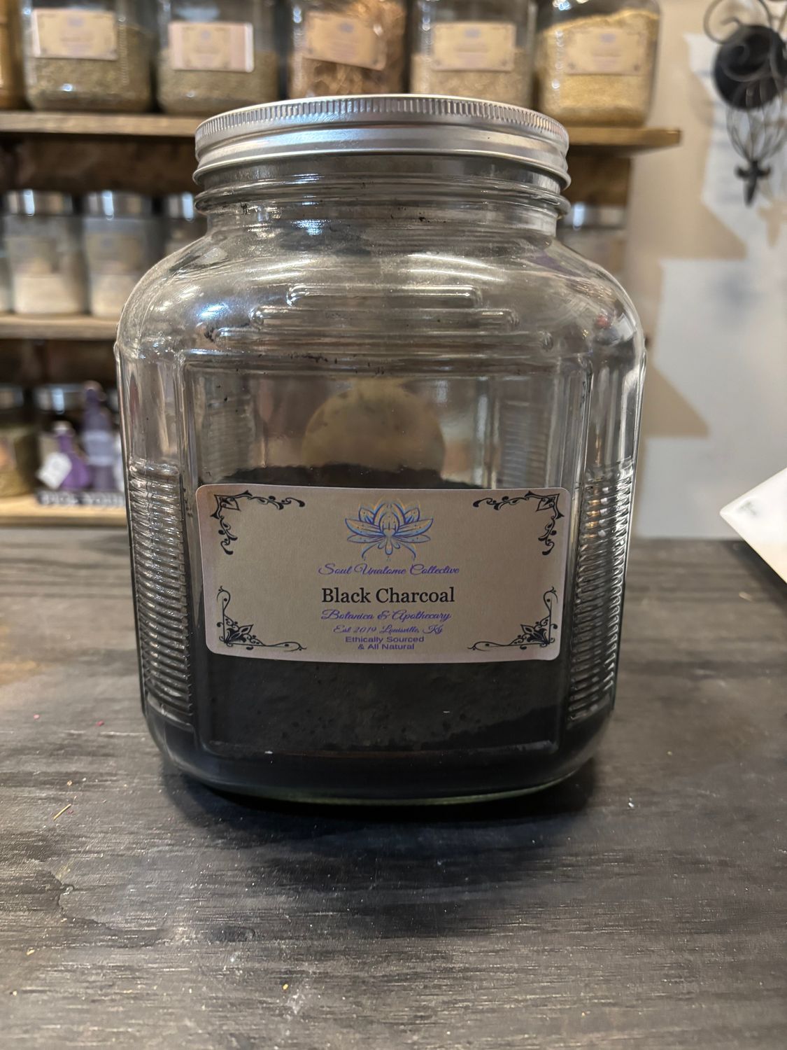 Black Charcoal Powder