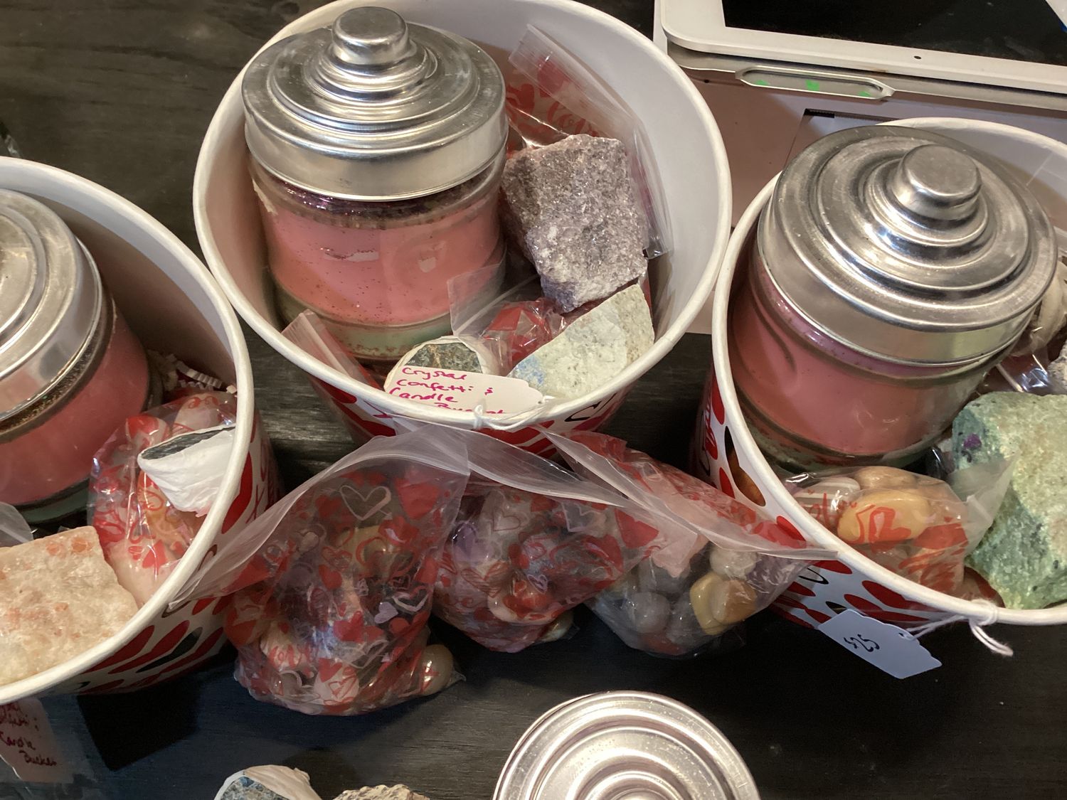 Crystal Confetti & Candle Bucket