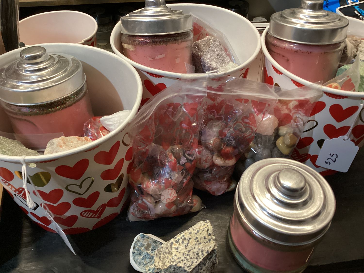 Crystal Confetti &amp; Candle Bucket