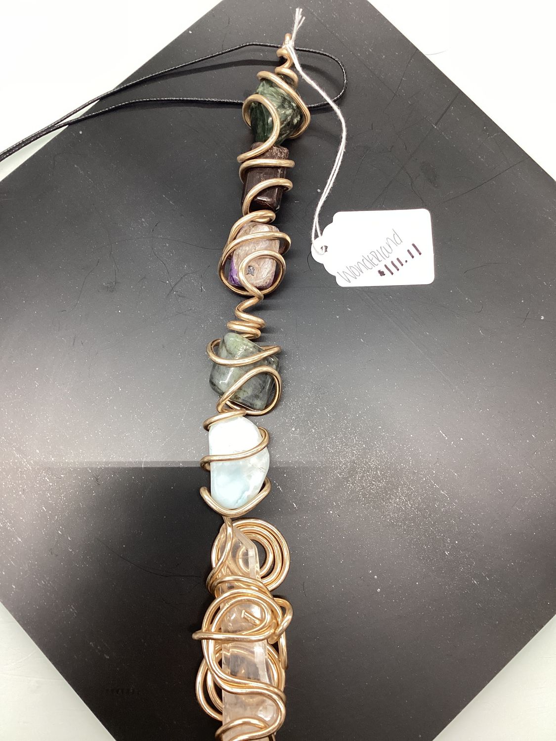 Wonderland ( Seraphinite, Garnet, Larimer, Charoite, Labadorite, Clear Quartz)