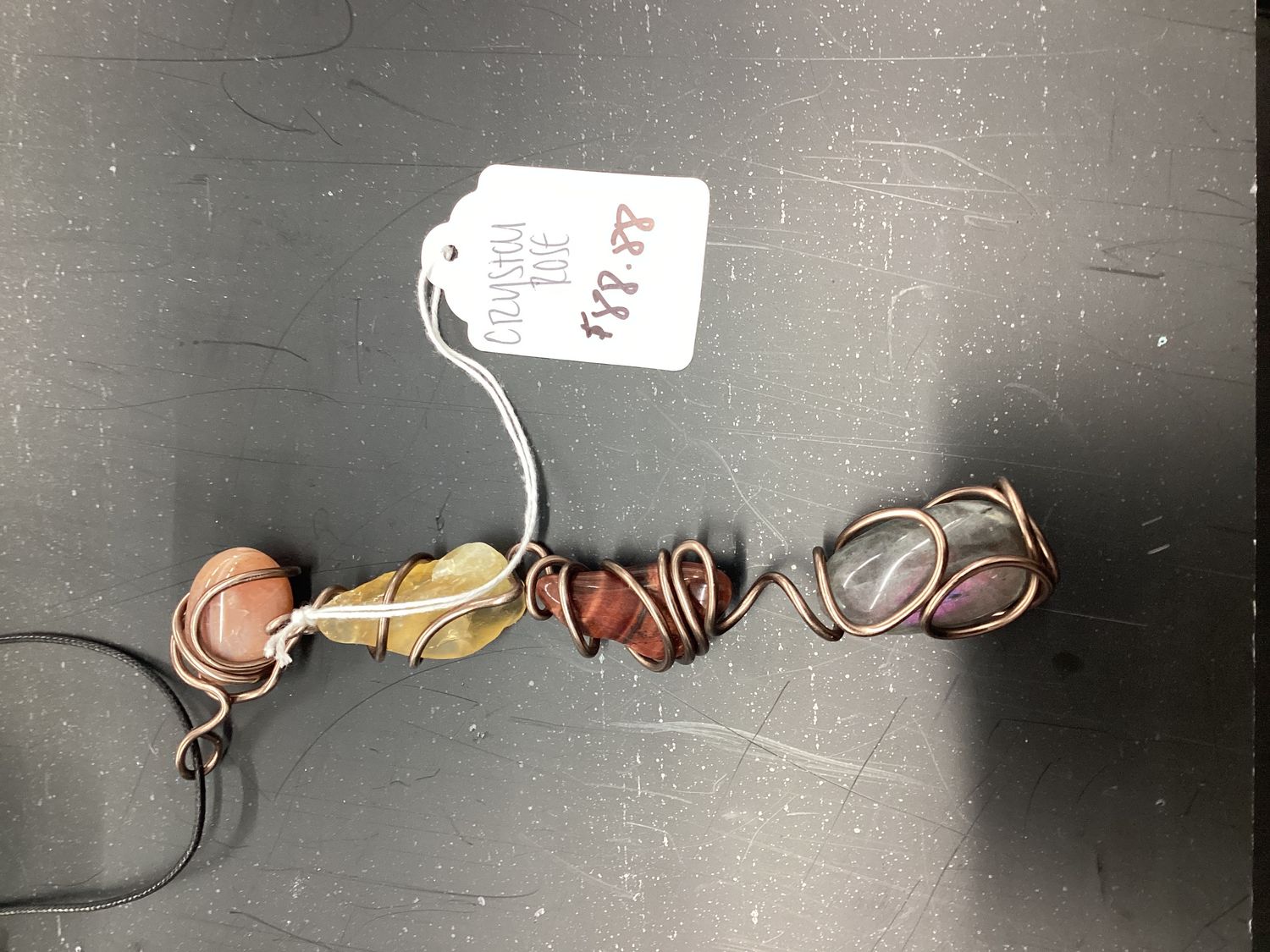 Crystal Rose( Sunstone, Citrine, Red Tiger’s Eye, Purple Labradorite)
