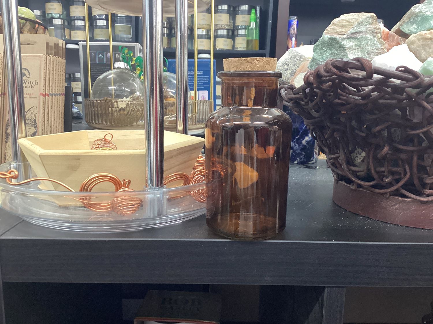 Amber Large Jar