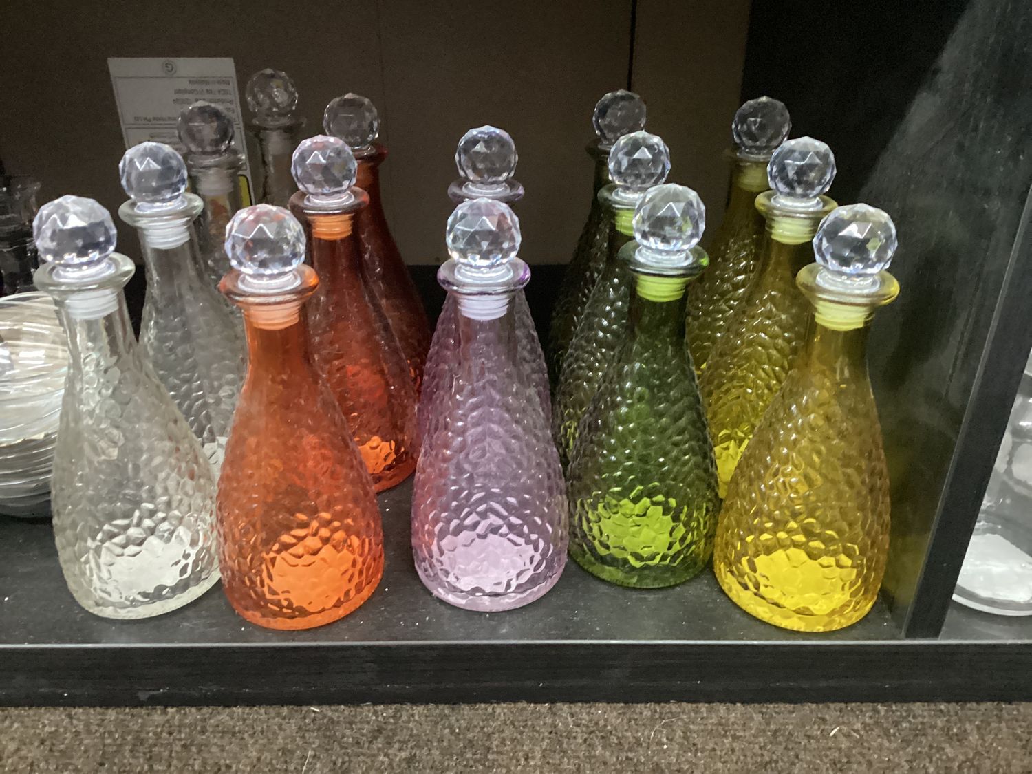 Colored Glass Jars