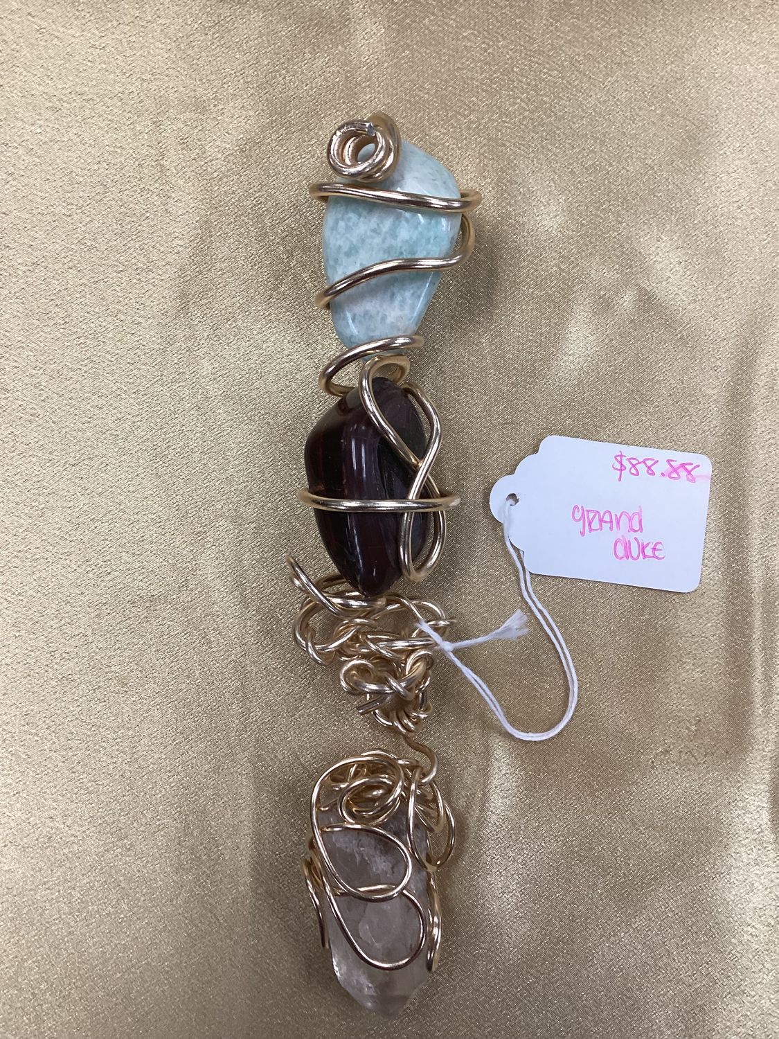Grand Duke ( Amazonite, Tiger eye, Lemurian Quartz) Grand Duke ( Amazonite, Tiger eye, Lemurian Quartz)