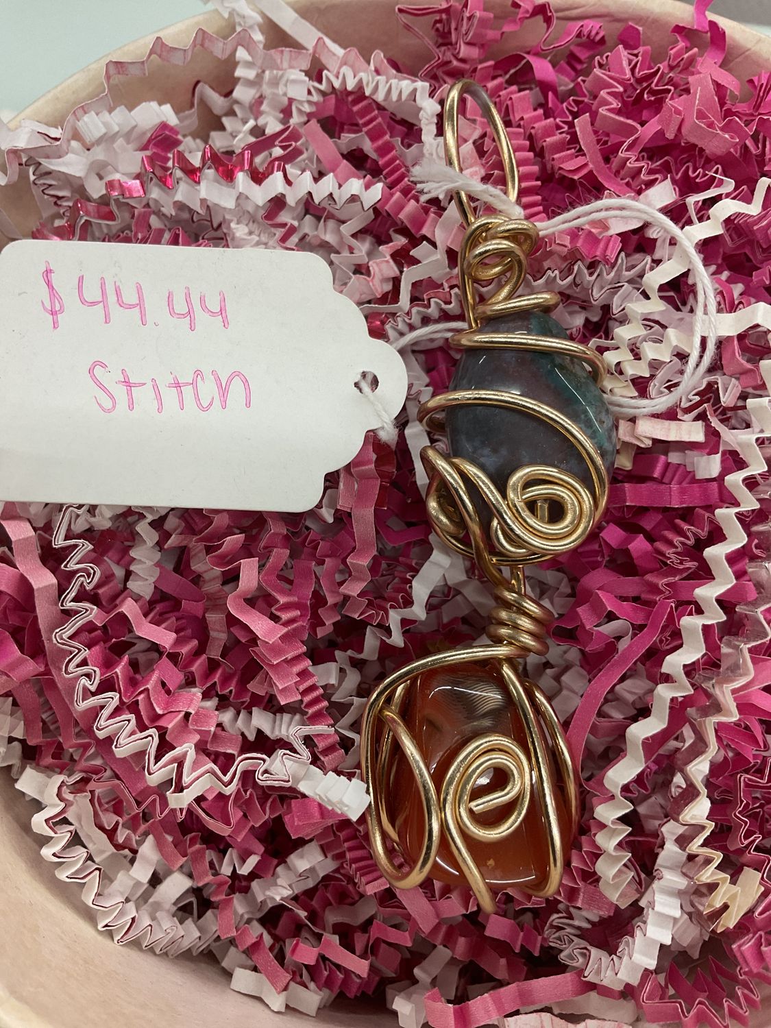 Stitch (Carnelian, Ruby Zuchsite)