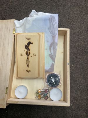 Wood Burned Design Box