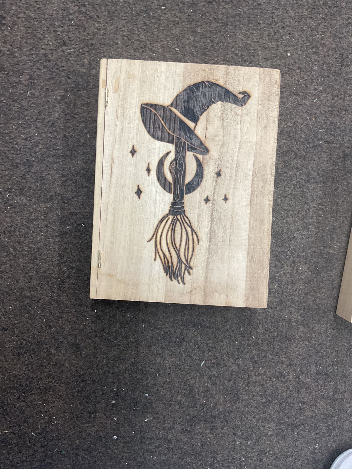 Wood Burned Design Box Wood Burned Design Box