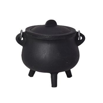 Cauldron w/lid 6”