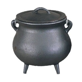 Cauldron w/lid 7”