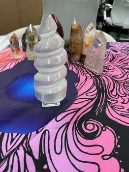 Selenite Spiril Tower Selenite Spiril Tower