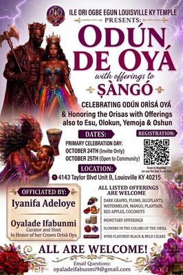 Odun De Oya Bembe/Tambor