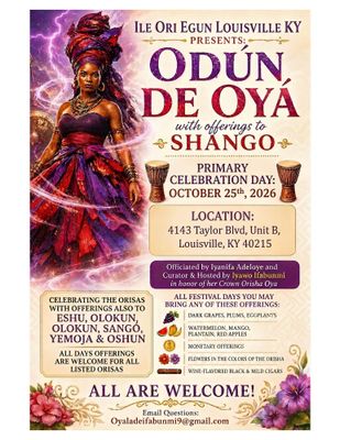 Odun De Oya Bembe/Tambor