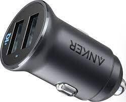 Anker Car Charger, Mini Aluminum Alloy 24W Dual USB