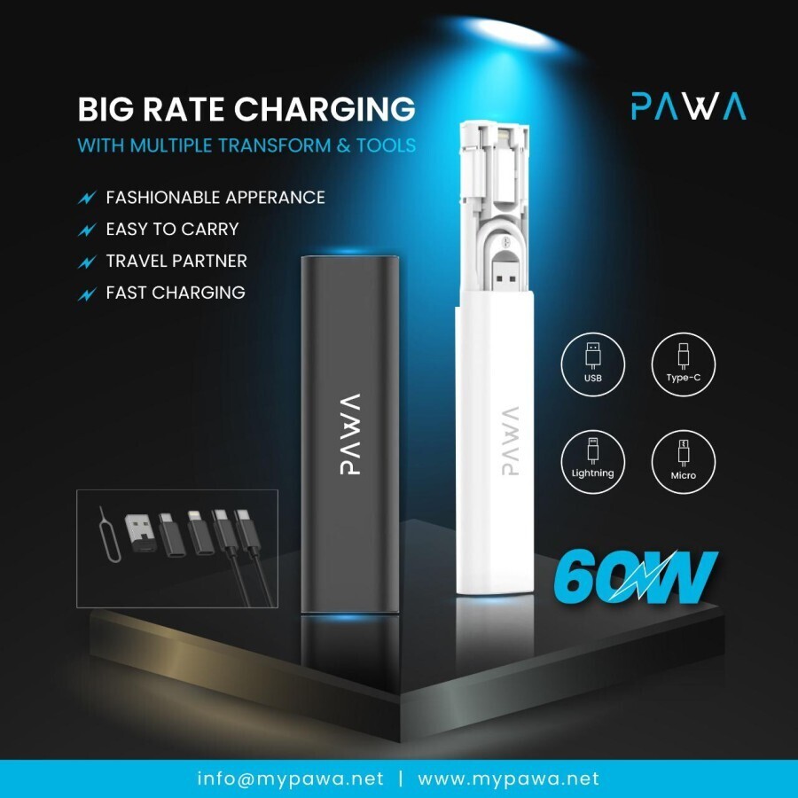 PAWA multiple Ports Multiple Function Storage Box
4KWD